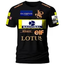 Camiseta  Reset Formula 1 Lotus Anos 80 100% Algodão