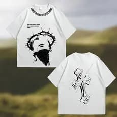 Camiseta Oversized Grace Changed Everything - Cristo