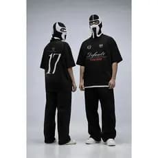 Camiseta Oversized Default 17 Streetwear 100% Algodão Gramatura 240 Estampa DTF Premium Unissex