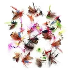 Kit 12 Iscas Artificiais Mosca Mosquitinho Mosquinha Pesca Fly