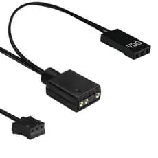 Cabo MB Aura Sync Para Controladoras 6 Pinos ARGB 5V  + VDG