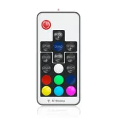 Controle RF-17 para controladoras RGB 12V 4 Pinos + Pilha