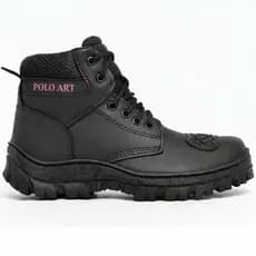 Bota Motociclista Feminino Coturno Motoqueiro Proteção Marcha Bico Ref:MT01-F