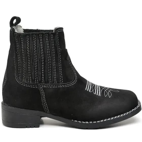 BotinaTexana Infantil Bota Country em Couro Legítimo Premium Unissex