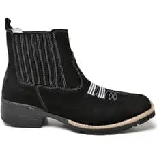 Bota Botina Masculina Couro Legitimo Texana Country