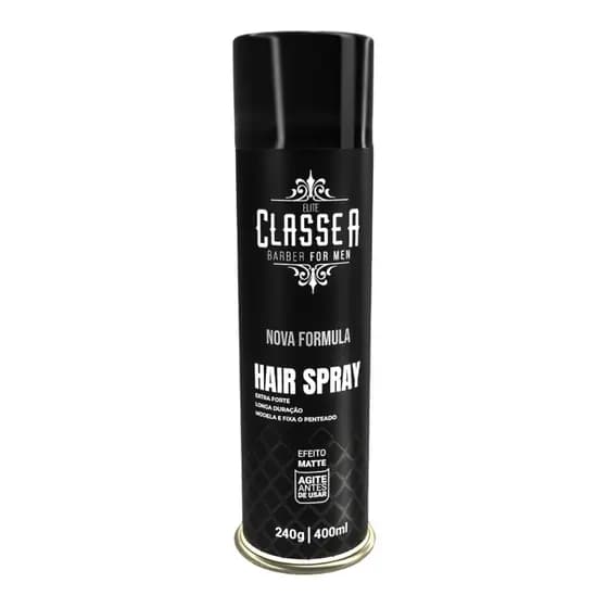 Hair Spray Classe A 400ml Fixa E Modela Penteados Efeito Matte Uso Profissional