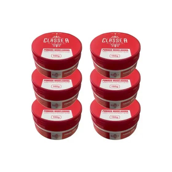KIT 6 PASTA MODELADORA INCOLOR CLASSE A 160g 6un