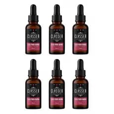 6x Óleo Para Barba 30ml Classe A  Possui Hidratantes e Fortalece Os Fios Da Barba Profissional