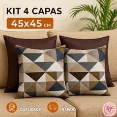 Kit 4 Capas Almofada Decorativas Capas para Almofadas Elegante Decoração Sala Decoração para Quarto Almofadas Lindas