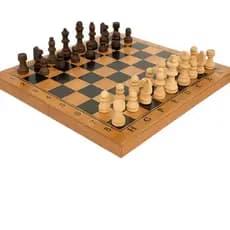 Jogo de Xadrez Madeira Maciça com Tabuleiro Dobrável – Peças Grandes e Duráveis