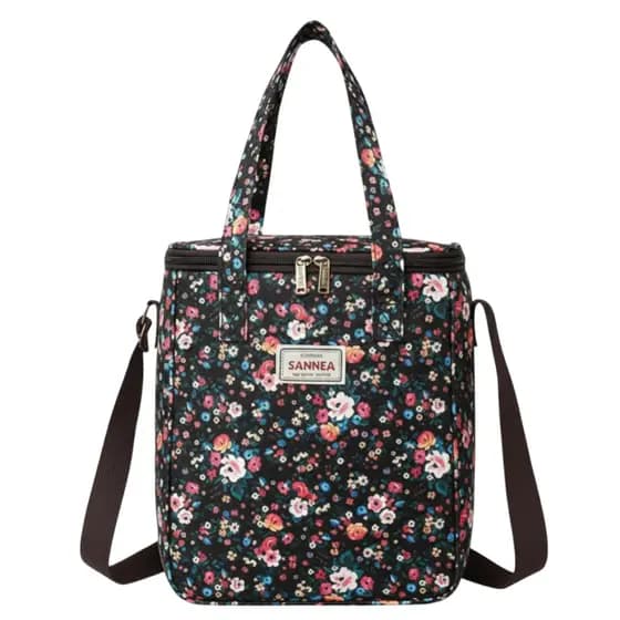 Bolsa Térmica Feminina Impermeável Lancheira Marmita Academia Trabalho Bebidas Elegante