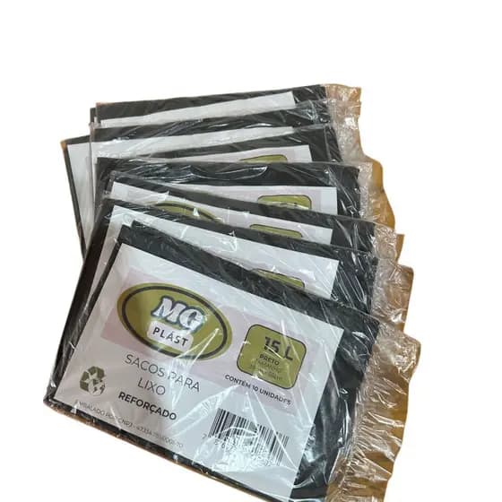 KIT SACO PARA LIXO REFORÇADO 15L