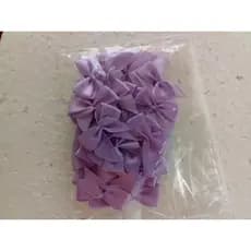 laços em cetim de 2,5 cm com 25 unidades cada.