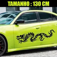 Adesivo Lateral de Carro 2 Lados - Dragão Japones