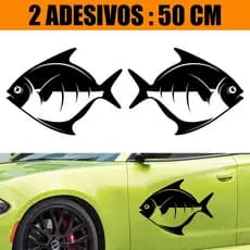 Kit Adesivos Carro Caminhão 2 Lados - Peixe de Pesca