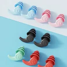 Tampões Auriculares De Silicone Anti-Ruído Macios Reutilizáveis Laváveis À Prova De Som Para Dormir