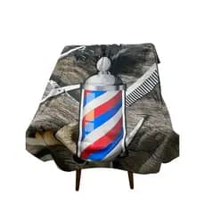 Capas de corte barbeiro estampada profissional premium G