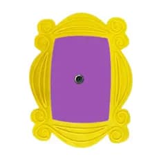 Moldura Série Friends para Porta Amarela Mônica Chandler Rachel Seriados Presente