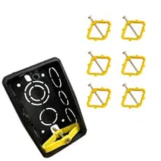 Reparo Salva Caixa Luz 4x2 6 UNIDADES Aba Quebrada Espelho Tomada