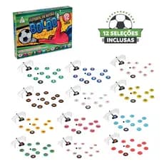 Futebol De Botão Bolão Gulliver 12 Times Seleções Mundial Jogo De Mesa Clássico Brinquedo Infantil Goleiro Haste
