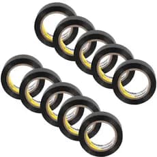 Kit 10 Fita Isolante Vonder Preta 19mm X 10m Antichama 750v