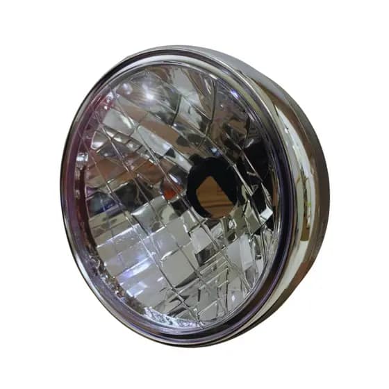 Farol Completo Titan KS/ES/FAN 125 2012 Em Diante Aro Cromado De Aço Acessórios Perfeito