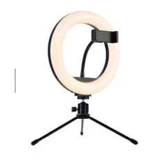 Ring Light Iluminador Led 8 Polegadas Tripé Suporte Celular