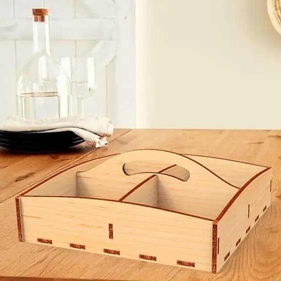 Porta Guardanapo e Sachê em MDF - Kit 5 Unidades