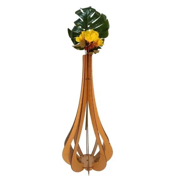 Vaso de Chão Decorativo Grande MDF IBIZA