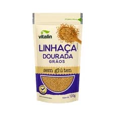 Semente de Linhaça Dourada sem Glúten 120g - Vitalin