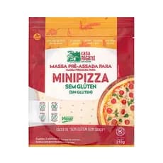 Massa Pre-Assada para Minipizza Sem Gluten 210g - Casa Rigani