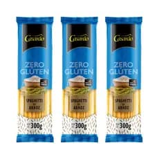 Kit com 3 Pacotes de Espaguete Spaguetti de Arroz Zero Glúten de 300g cada - Casarão