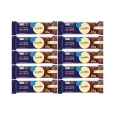 Kit com 10 Tabletes Chocolate ao Leite Zero Açúcar 20g - Laciella