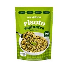 💪 Risoto Proteico Espinafre e Alho Poró sem Glúten Mexidona 180g