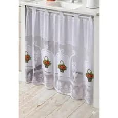 Cortina Para pia , de renda, estampada floral TAMANHO 1,60,m,X,80cm elegância