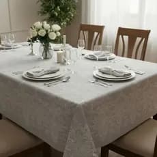 toalha de mesa rústica toalha de mesa linhão 6 lugares retangular 2,10m x1,40m