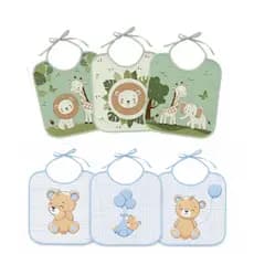 Bababor Bebe Nenem Criança Kit 6 Unidades Forro Impermeável PVC 100% Algodão
