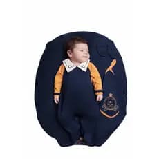 Saída Maternidade Menino Heitor 4 peças Roupas de Bebê Com Naninha