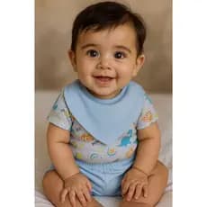 Conjunto de Body e Short Para Bebe Manga Curta Estampado Menina e Menino 100% algodão