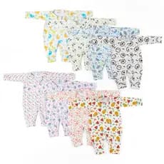 Macacão Bebê Estampado Sortido Malha 100% algodão