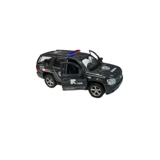 Carrinho De Metal Rota Miniatura Carro De Polícia