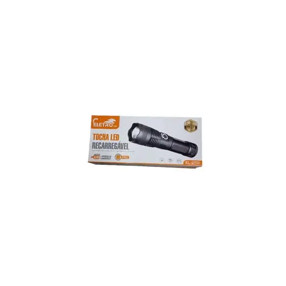 Lanterna De Led Recarregável E Ajustável Com Cabo USB Super Potente Longa Duração Luz Forte