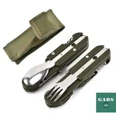 Talher Canivete Multifuncional Amazonas Inox Canivete Garfo Colher Faca Abridor