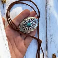 Colar country fivela look Barretos