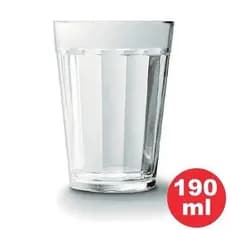 10 - Copos Americano de Vidro Transparente 190ml Multiuso Para Bares e Restaurantes - Nadir