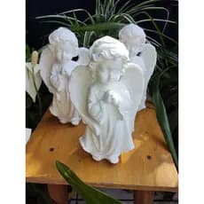 Anjos , de 01 a 4 - Anjos - Gesso Resinado 19 cm para mesas Batizados , casamentos, decoração