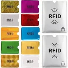 Kit 10 Porta Cartão Bloqueador Aproximação RFID – Proteção Anti-furto Contactless