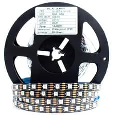 Super Fita De Led Ws2815 Endereçável 5 Metros 300 Leds 12v Cor Da Luz Fita-preto Rgb