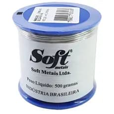 Solda 60 X 40 Fio 1,0 mm c/ resina  500g