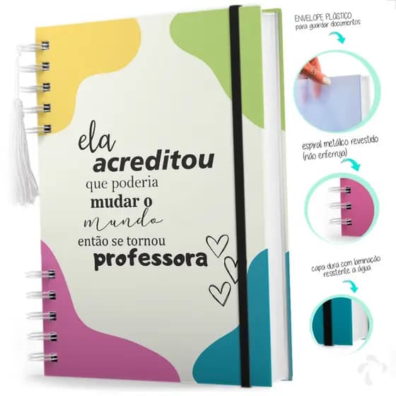 Agenda Planner Do Professor Caderno Planejamento Capa Dura